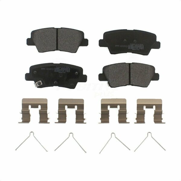 Positive Plus Rear Semi-Metallic Disc Brake Pads For Kia Hyundai Sonata Optima Soul Forte Veloster GT EV PPF-D1813